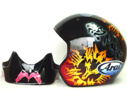 トライアル選手のヘルメット オリジナルデザイン 