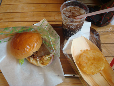 バーガー たまねぎ コーラ
