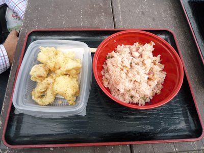 名物 タコめし＆ハモてんぷら